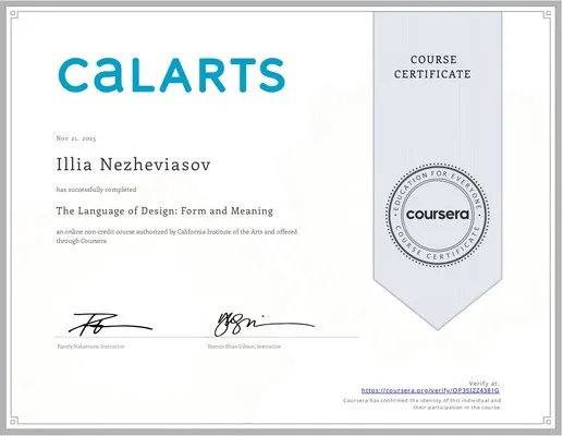CalArts - «The Language of Design: Form and Meaning» (über Coursera)